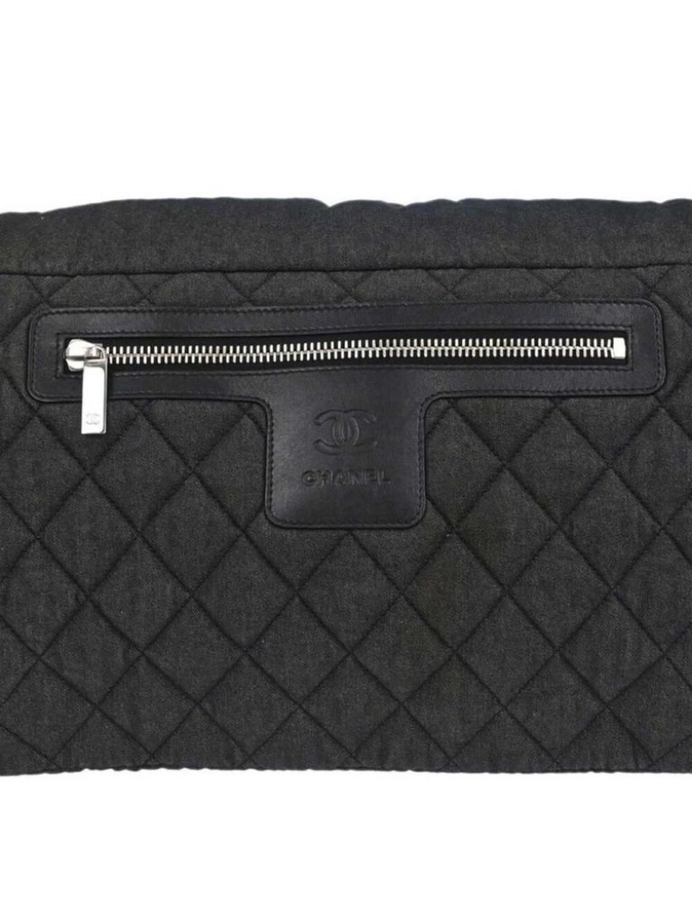 Chanel Black Canvas Coco Cocoon Messenger Shoulder Bag
